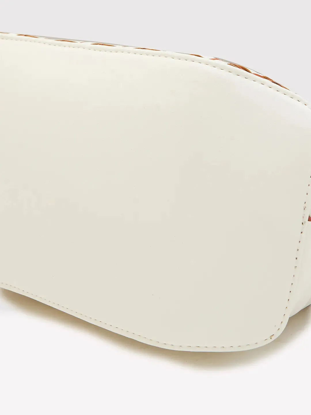 Caprese Zeta Medium Vanilla Satchel Bag