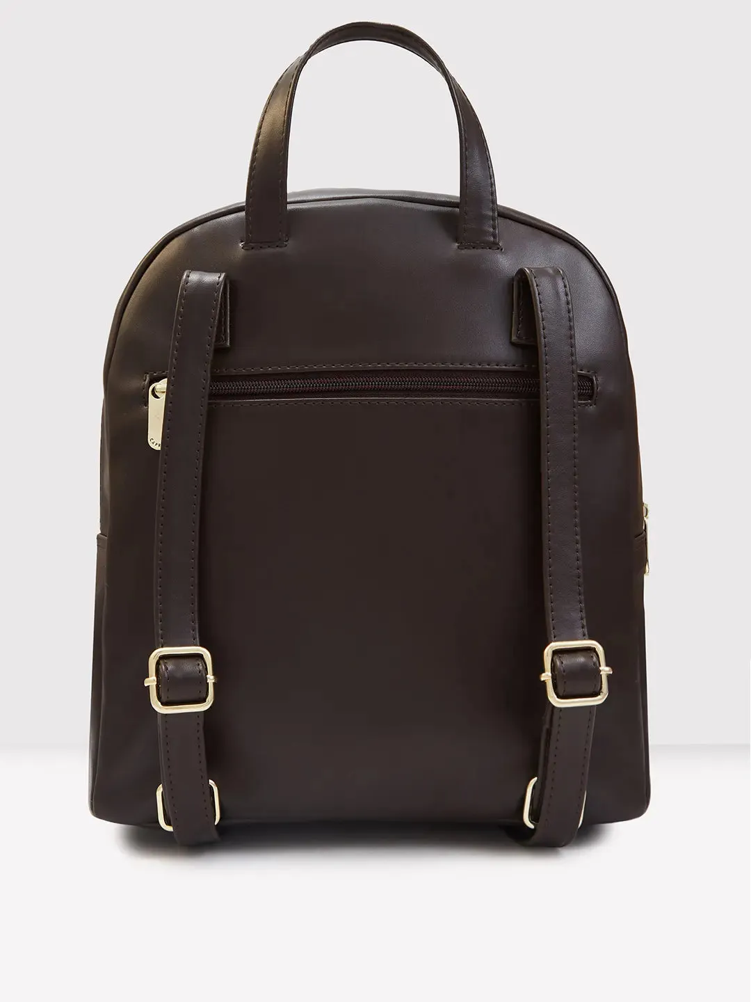 Caprese Zeta Quilted Large Chocolate Backpack