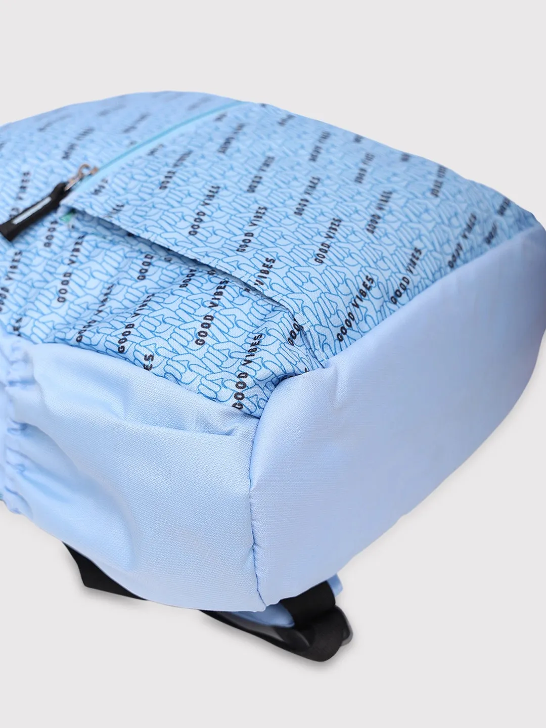 Caprese Zoe Large Light Blue Laptop Backpack