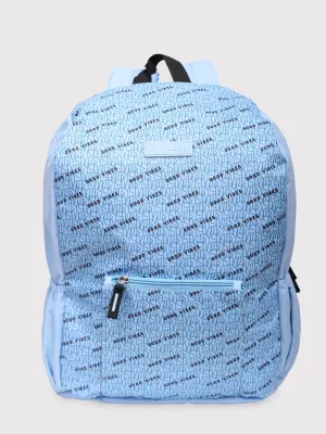 Caprese Zoe Large Light Blue Laptop Backpack