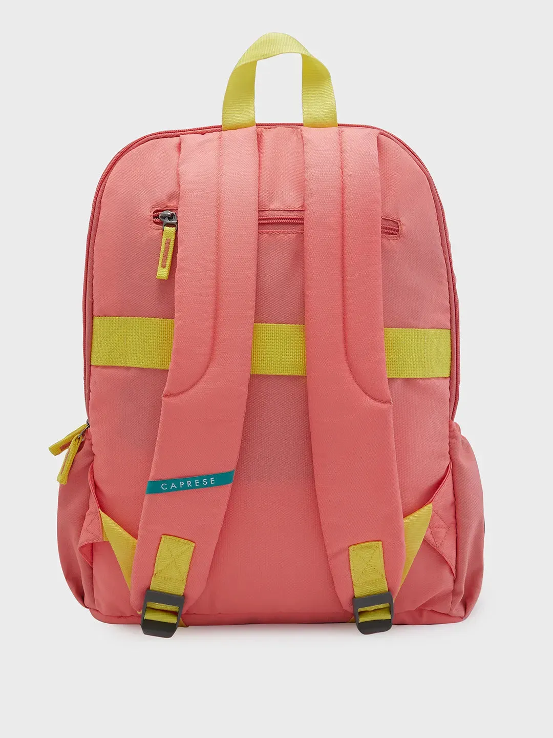 Caprese Zoe Large Peach Laptop Backpack