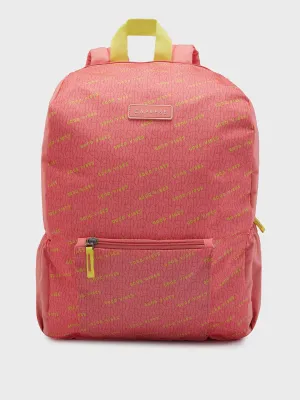 Caprese Zoe Large Peach Laptop Backpack