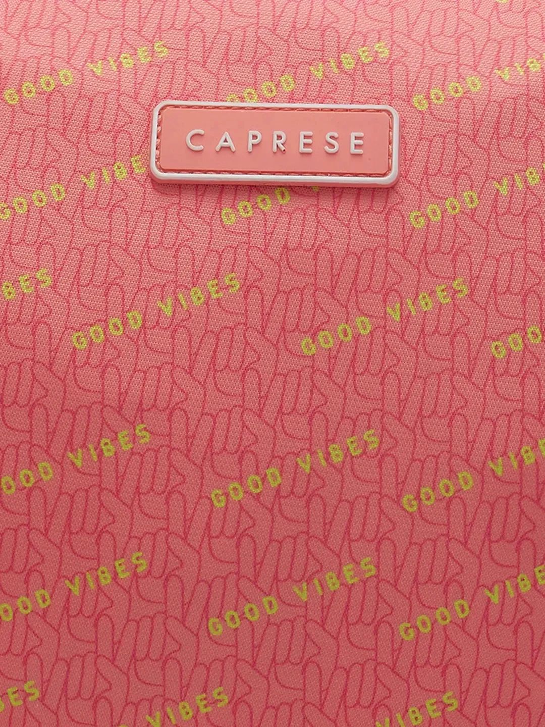 Caprese Zoe Large Peach Laptop Backpack