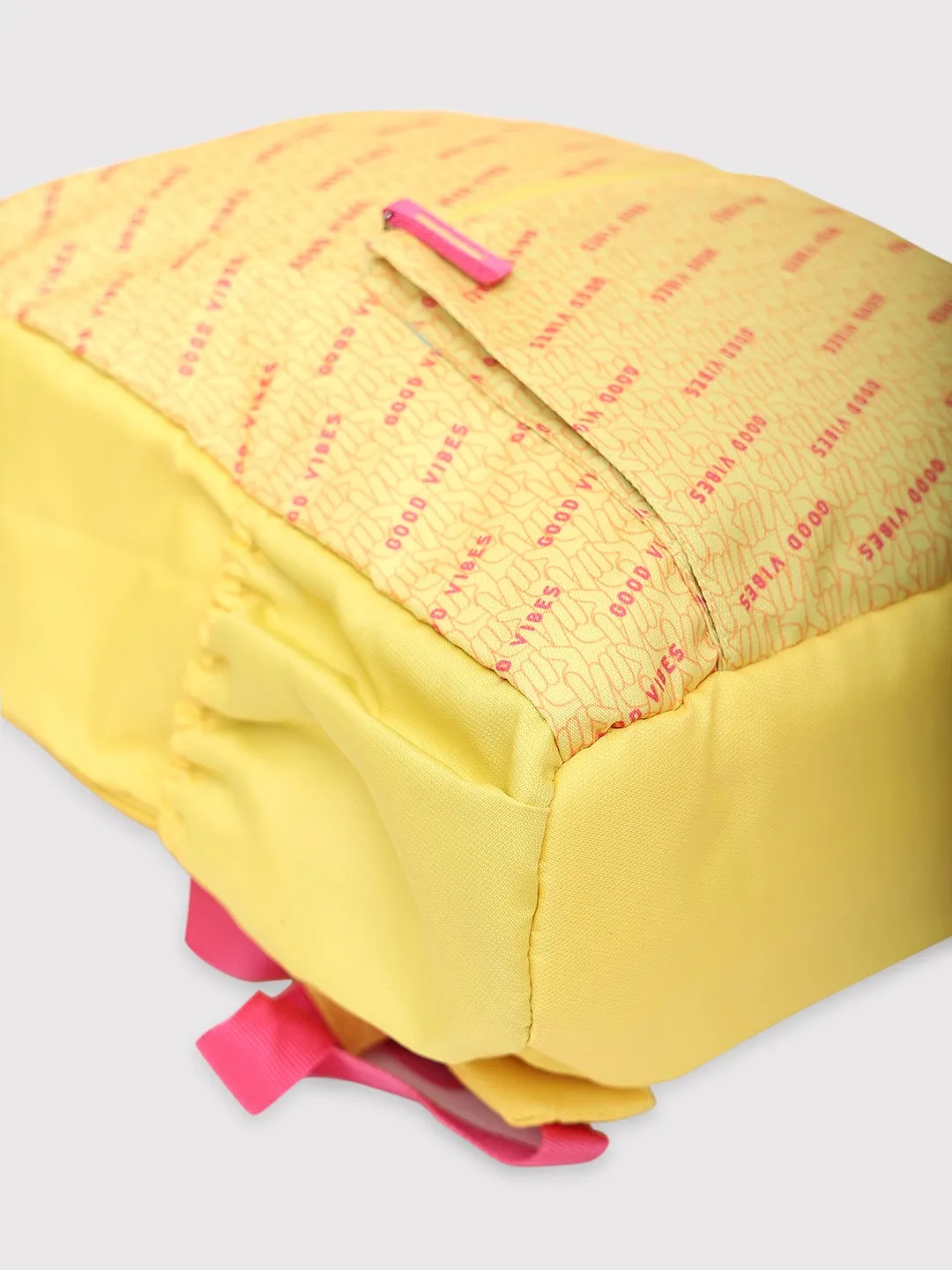 Caprese Zoe Large Yellow Laptop Backpack