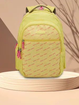 Caprese Zoe Large Yellow School Backpack