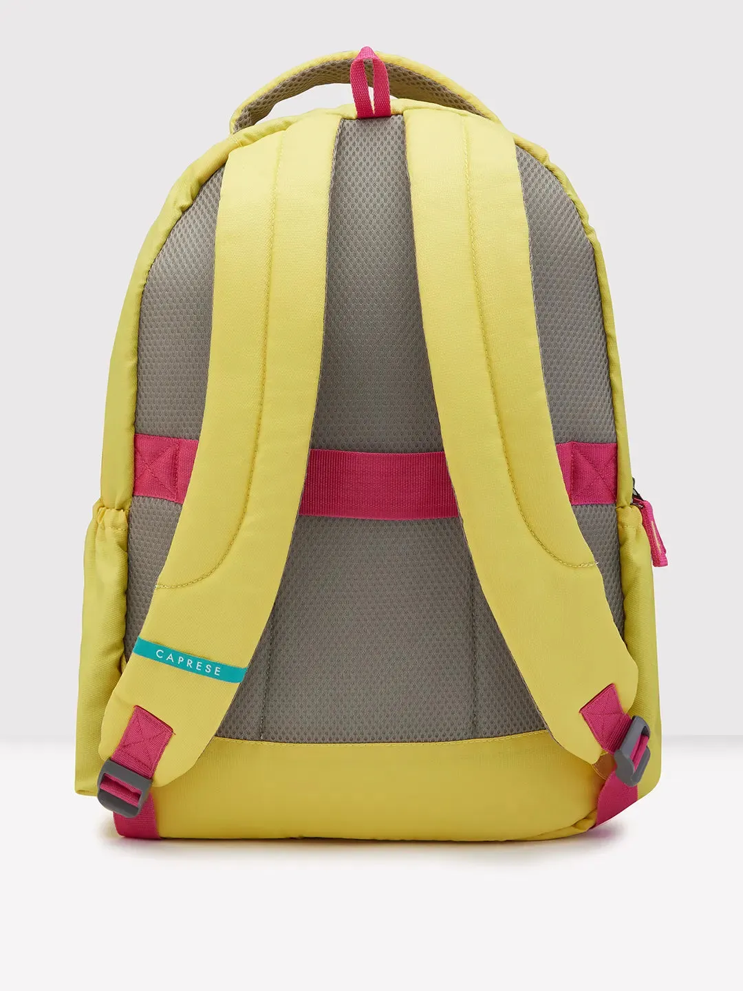 Caprese Zoe Large Yellow School Backpack