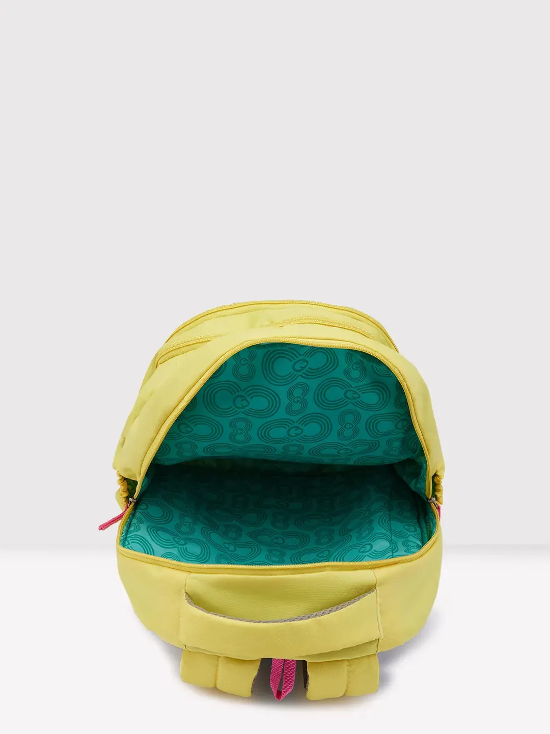 Caprese Zoe Large Yellow School Backpack