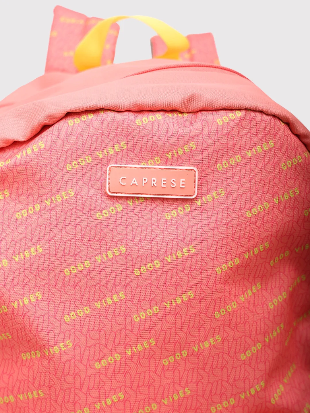 Caprese Zoe X-Large Peach Laptop Backpack