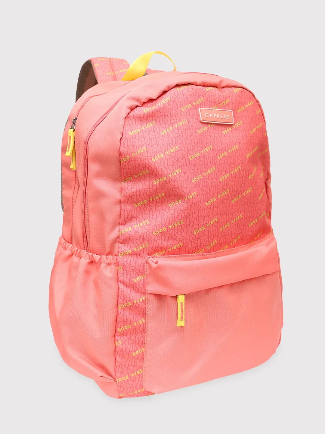 Caprese Zoe X-Large Peach Laptop Backpack