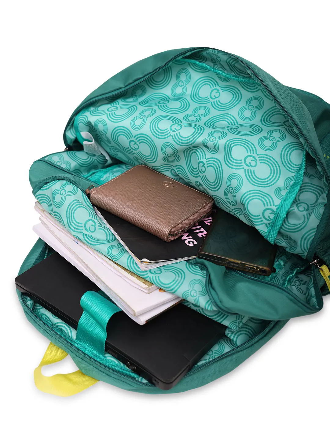 Caprese Zoe X Large Sage Green Laptop Backpack