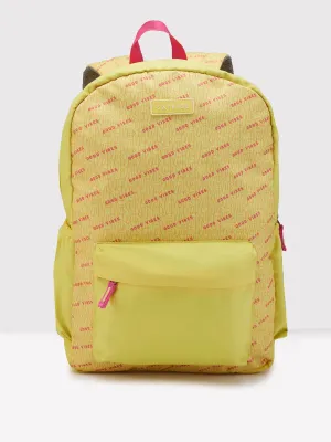Caprese Zoe X-Large Yellow Laptop Backpack