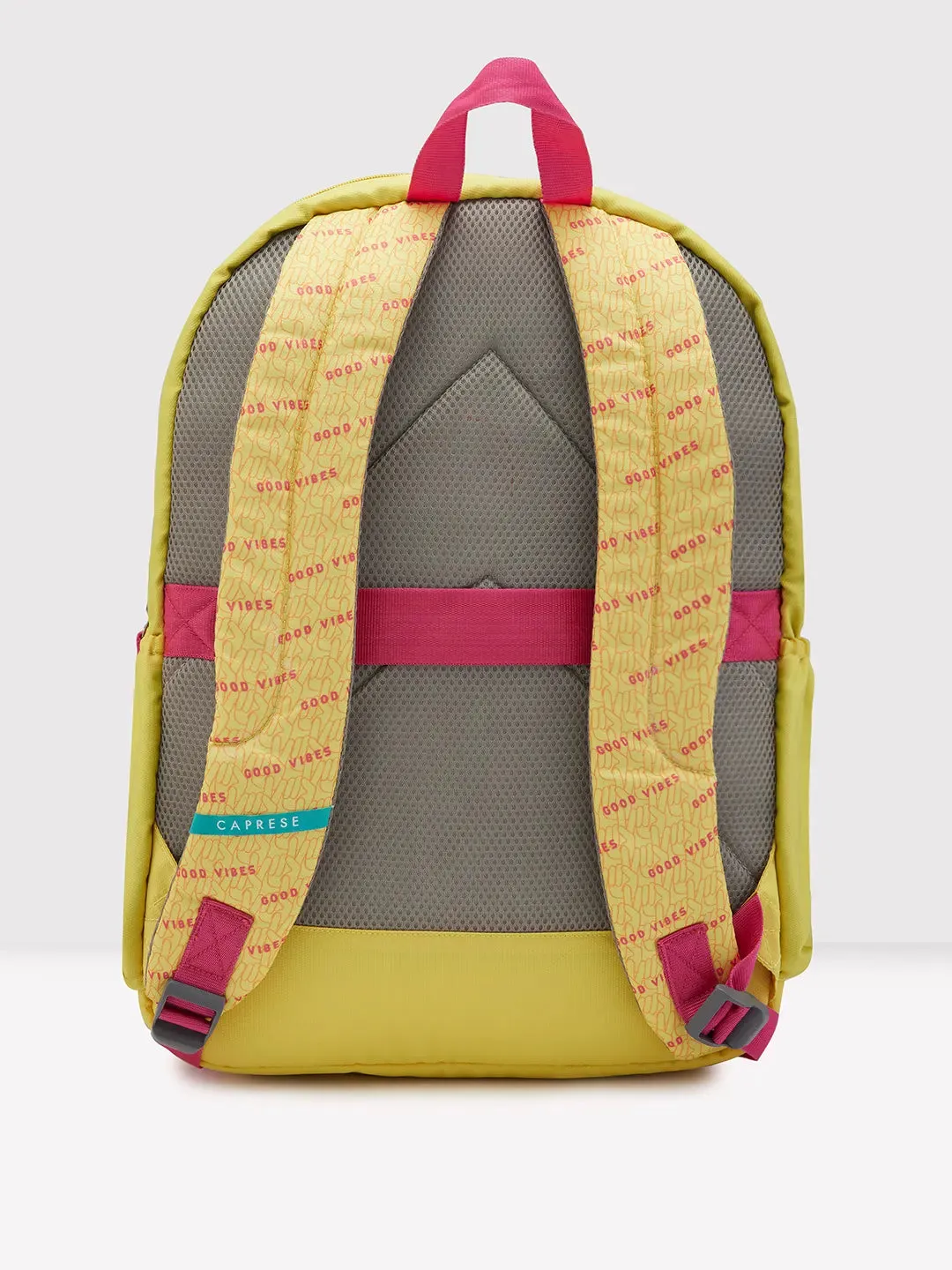 Caprese Zoe X-Large Yellow Laptop Backpack
