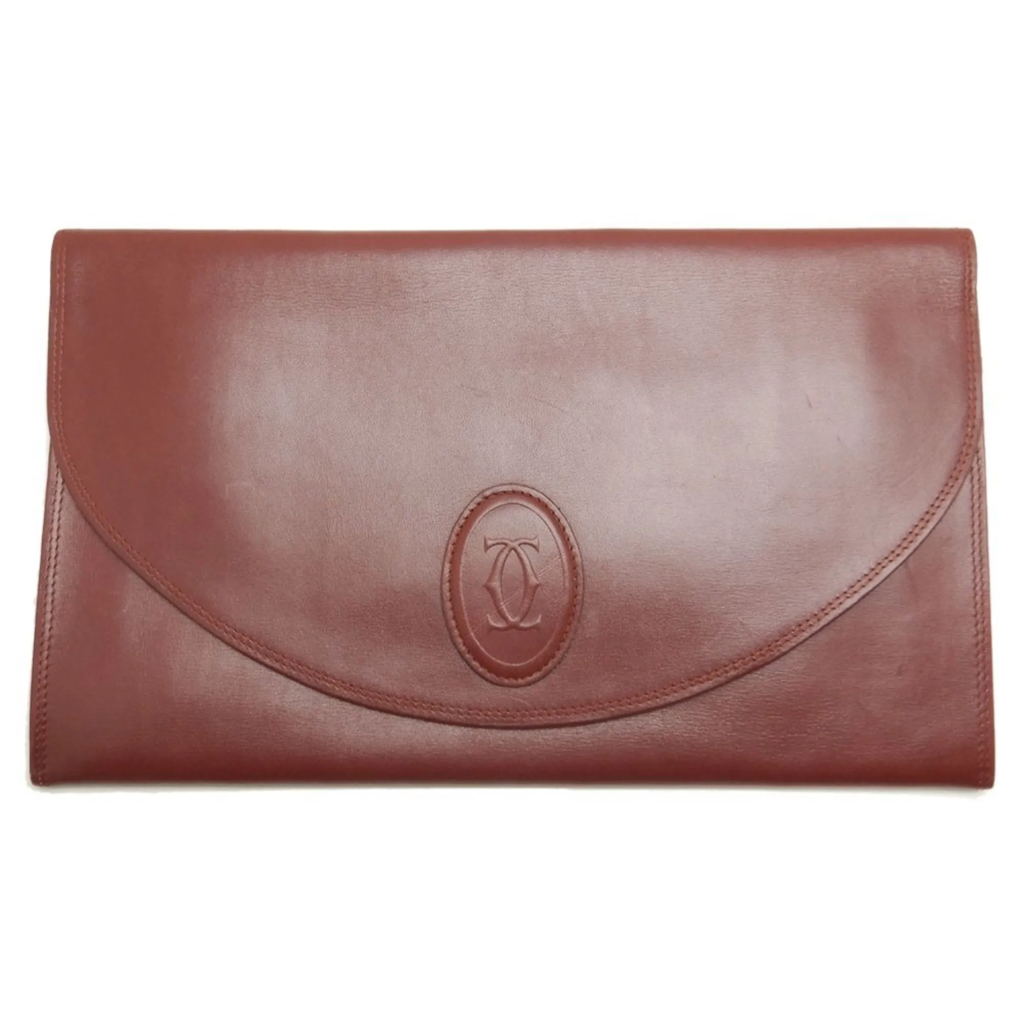 Cartier Leather Clutch Bag (Pre-Owned)