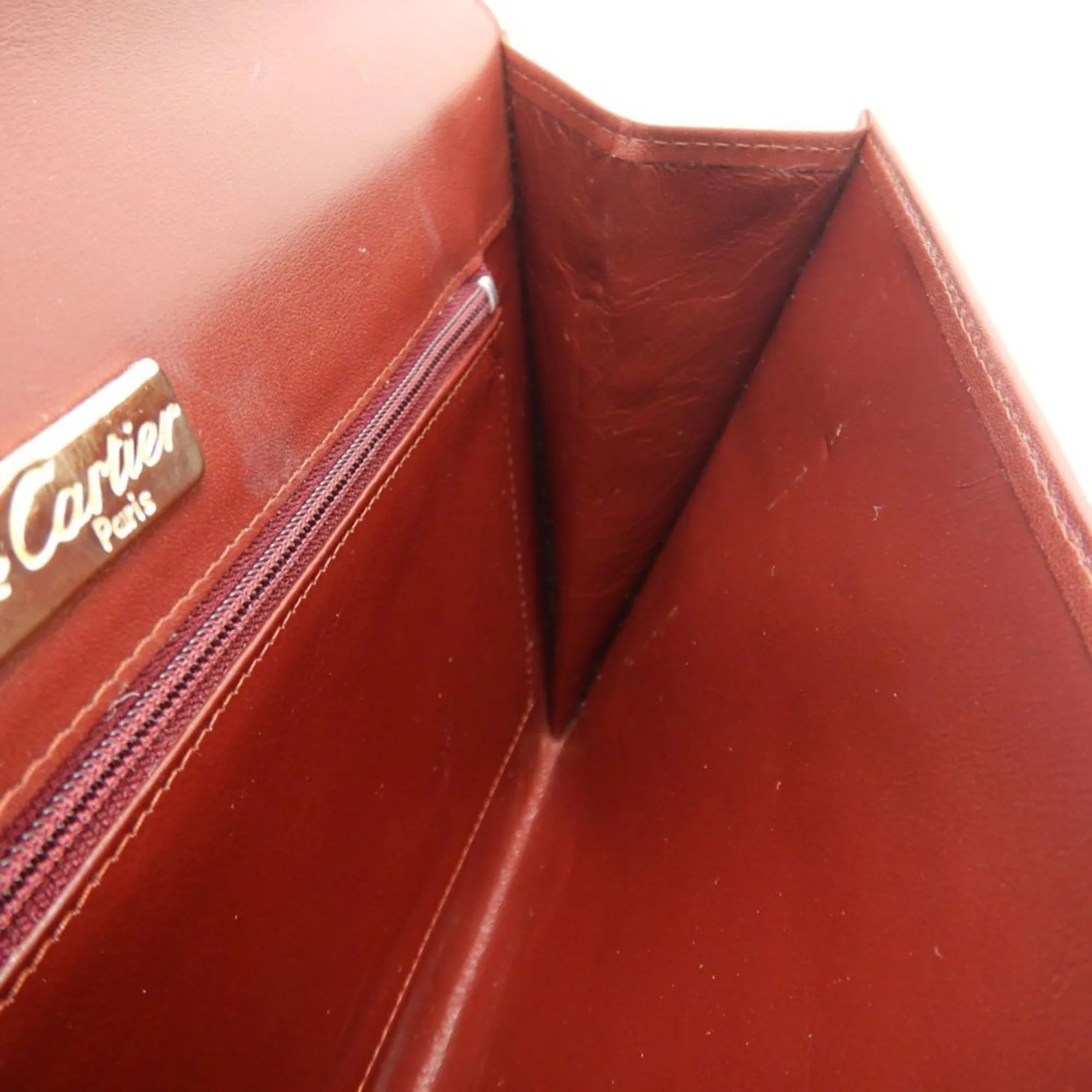 Cartier Leather Clutch Bag (Pre-Owned)