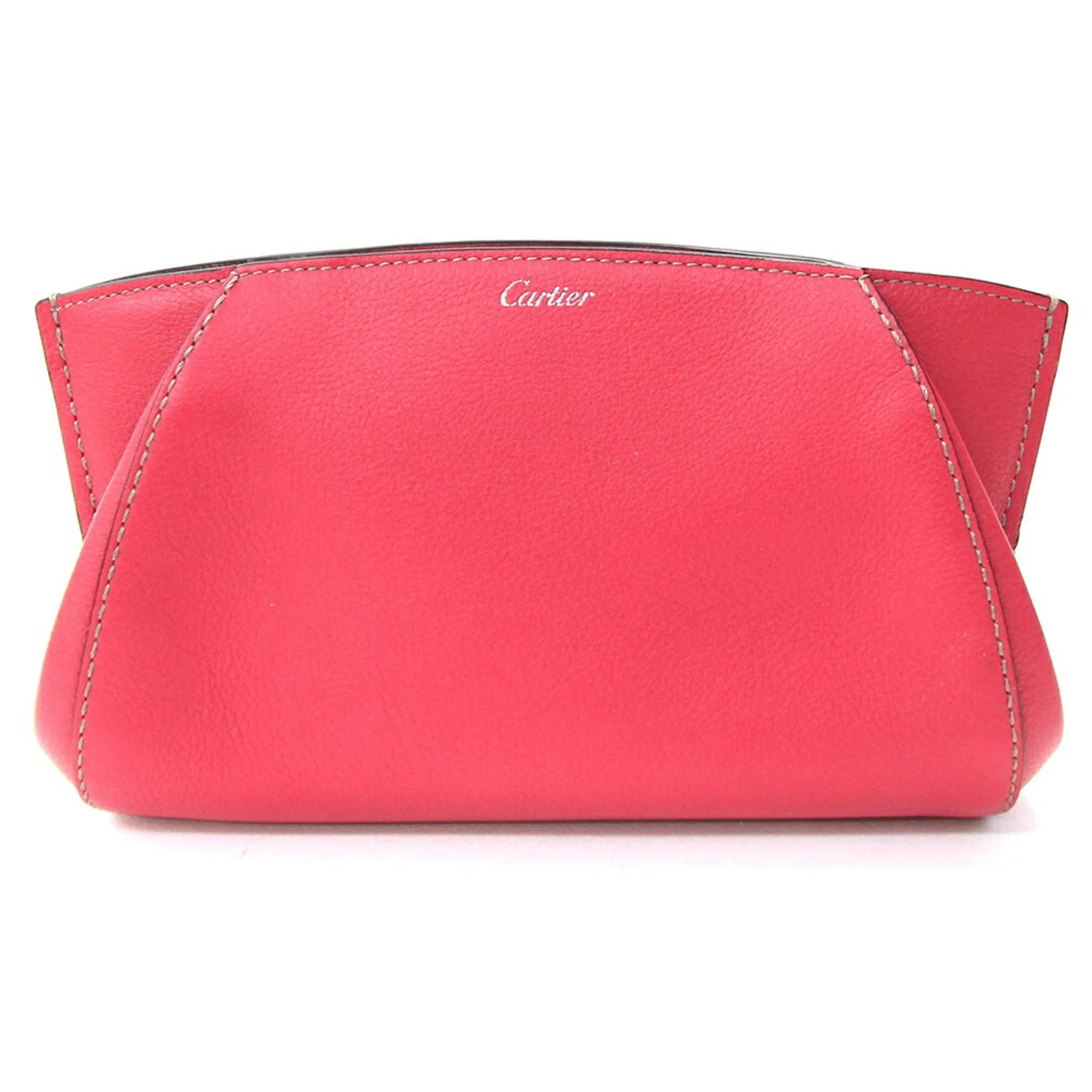 Cartier Leather Clutch Bag (Pre-Owned)