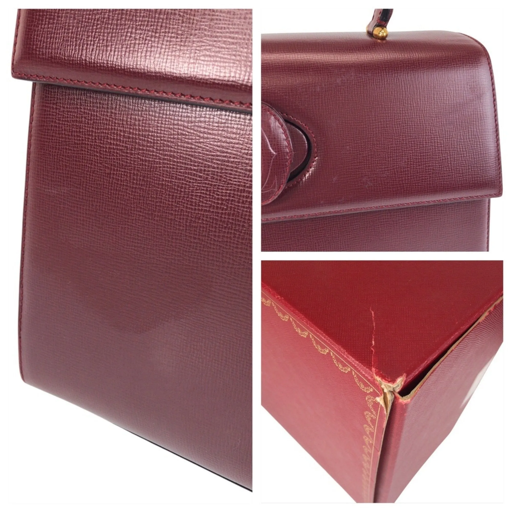 Cartier Leather Handbag (Pre-Owned)