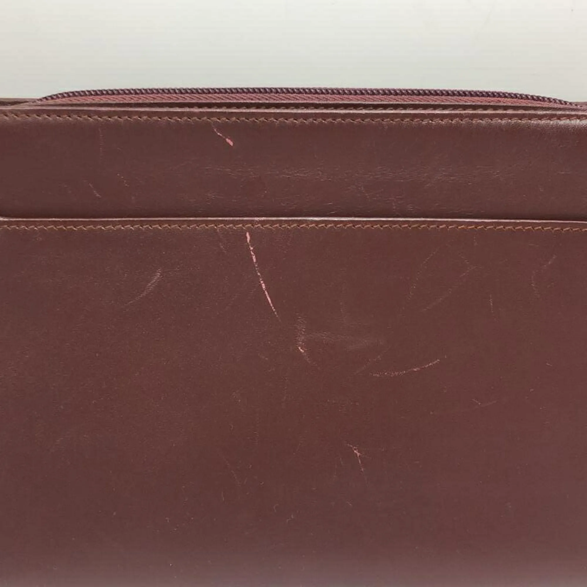 Cartier Must De Cartier Leather Clutch Bag (Pre-Owned)