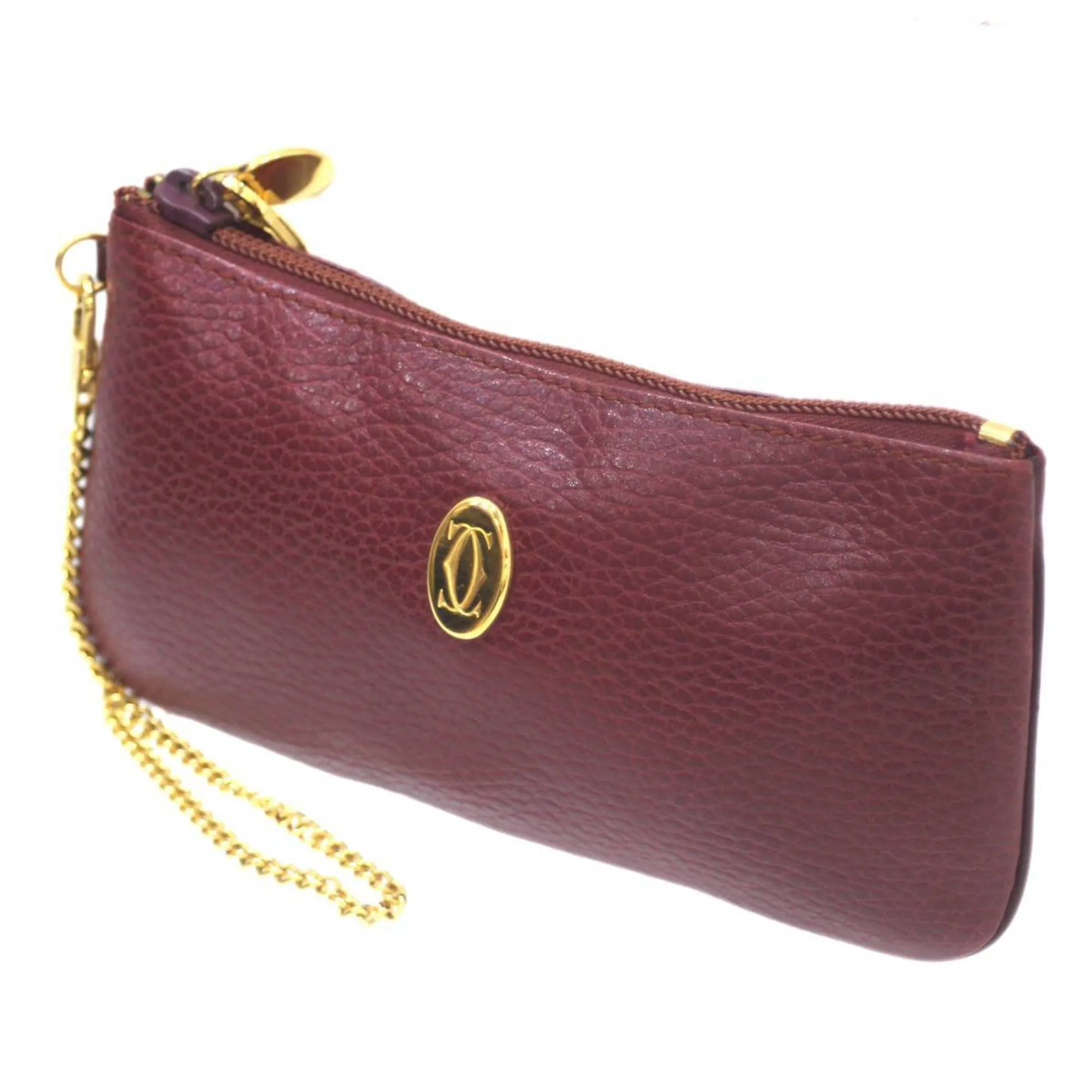 Cartier Must De Cartier Leather Clutch Bag (Pre-Owned)