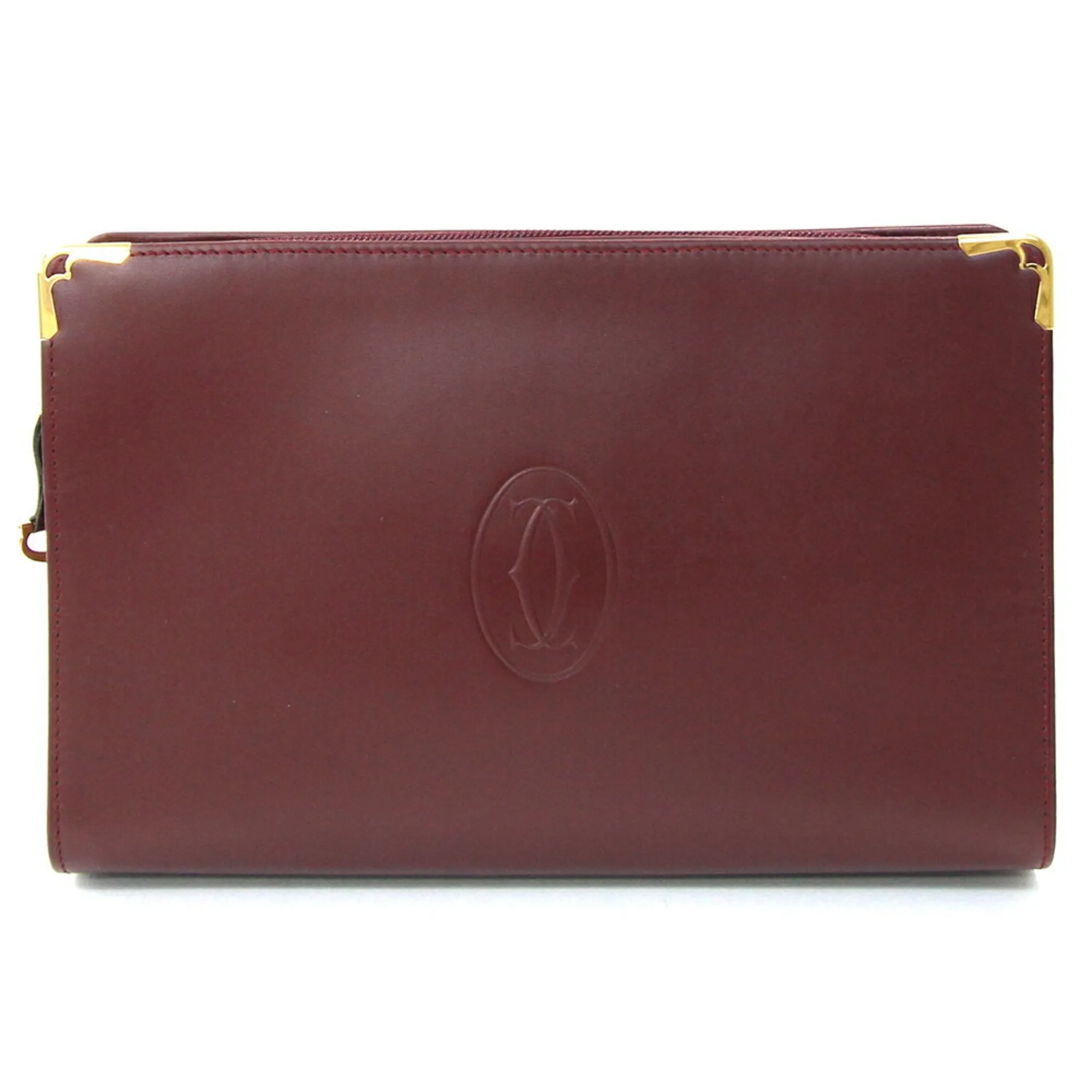 Cartier Must De Cartier Leather Clutch Bag (Pre-Owned)