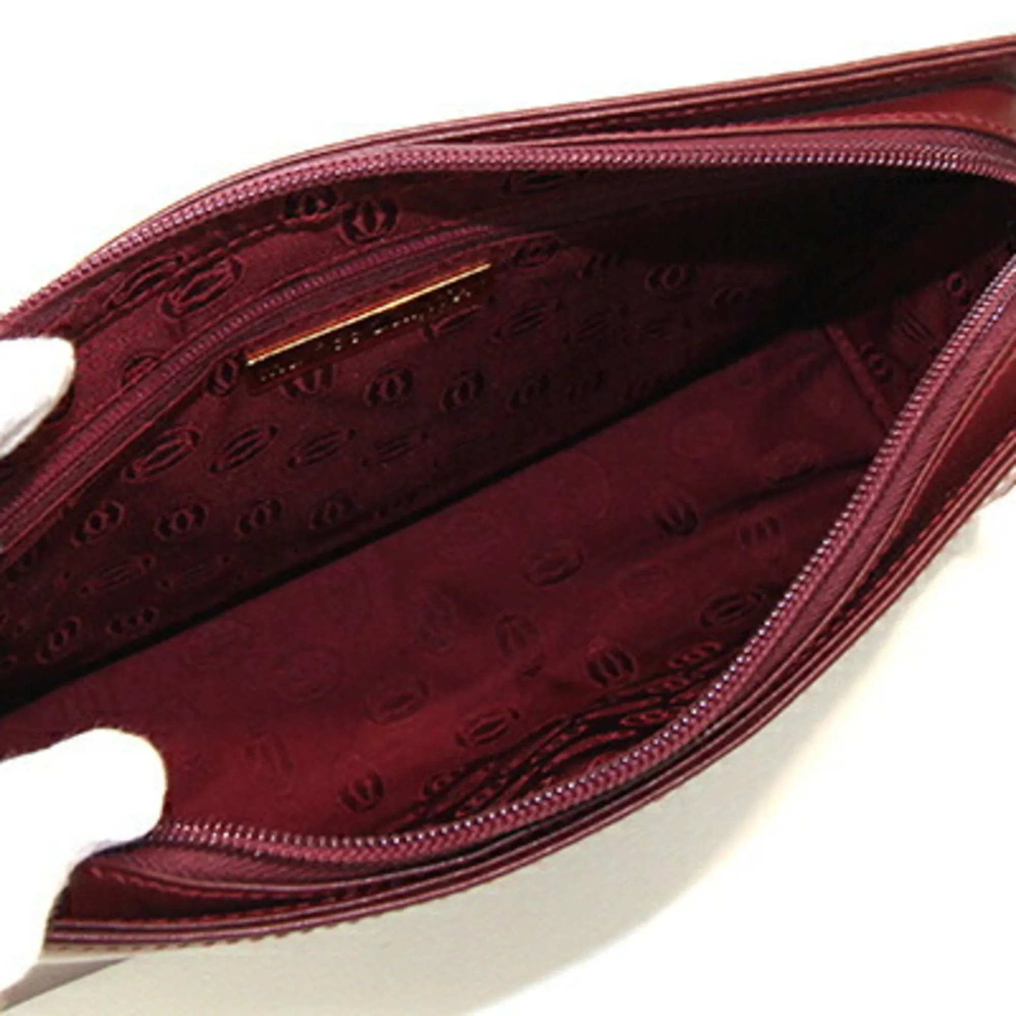 Cartier Must De Cartier Leather Clutch Bag (Pre-Owned)