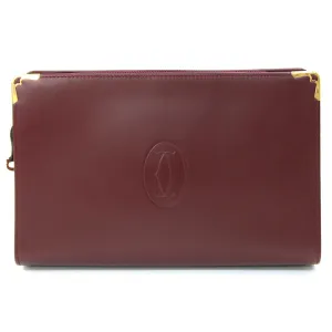 Cartier Must De Cartier Leather Clutch Bag (Pre-Owned)