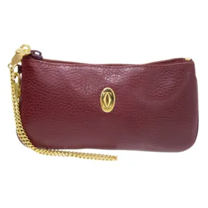 Cartier Must De Cartier Leather Clutch Bag (Pre-Owned)