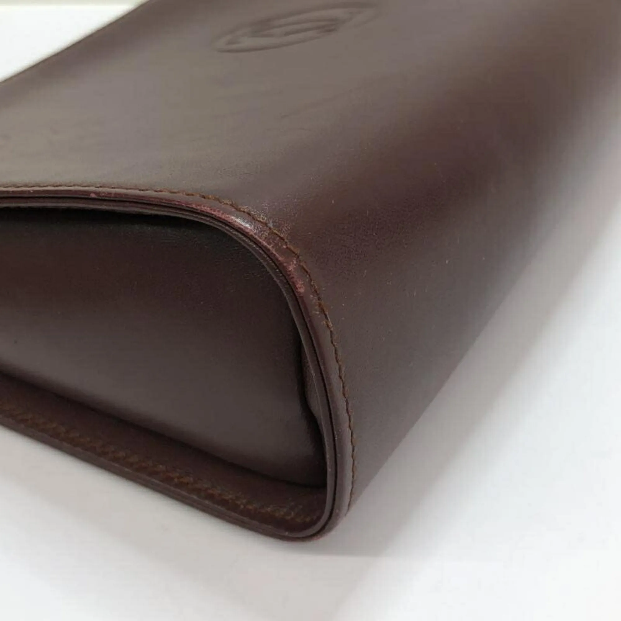Cartier Must De Cartier Leather Clutch Bag (Pre-Owned)