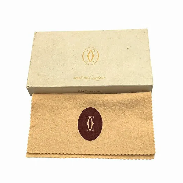 Cartier Must Line Bordeaux Leather Chain Pouch