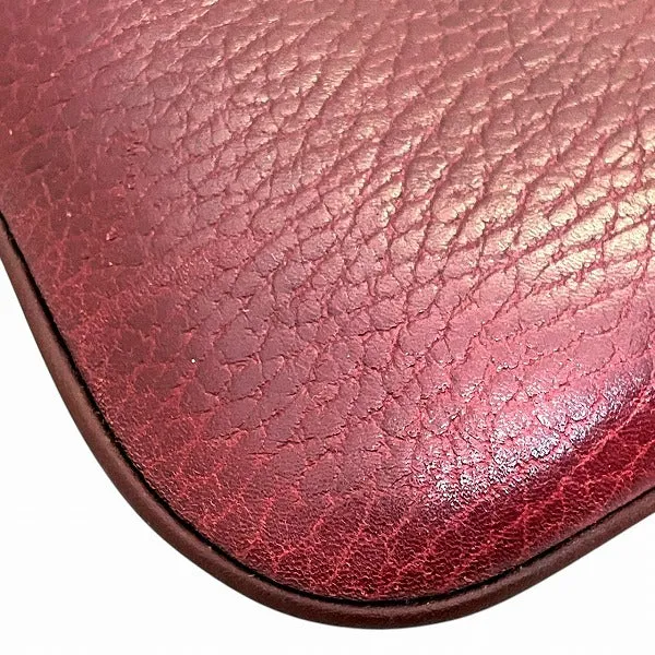 Cartier Must Line Bordeaux Leather Chain Pouch