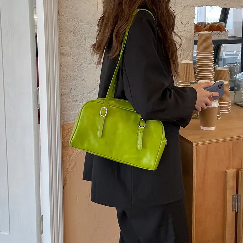Casual Green Underarm  Tote Bag