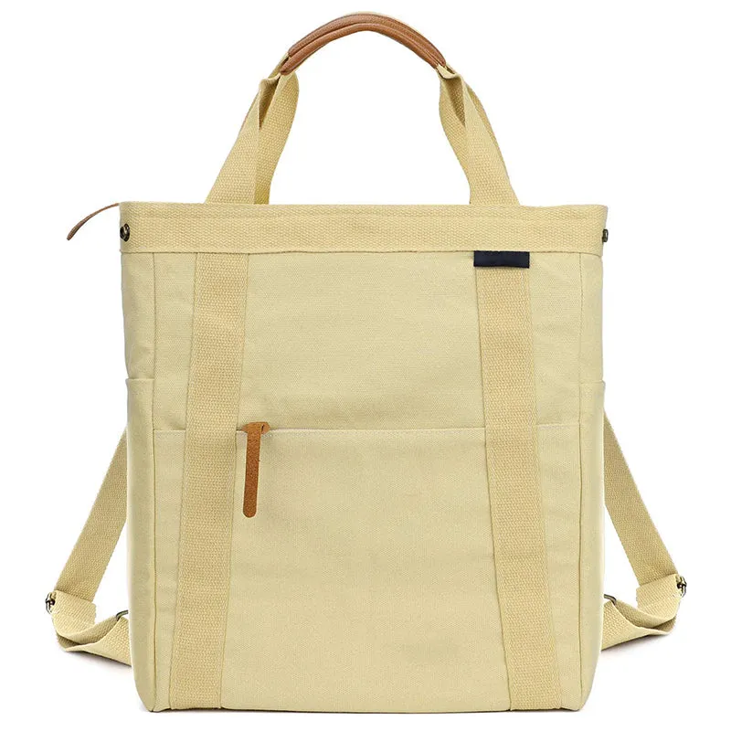 Casual Laptop Bookbag Commute Business Canvas Backpack