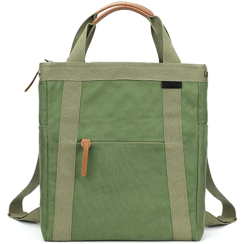 Casual Laptop Bookbag Commute Business Canvas Backpack