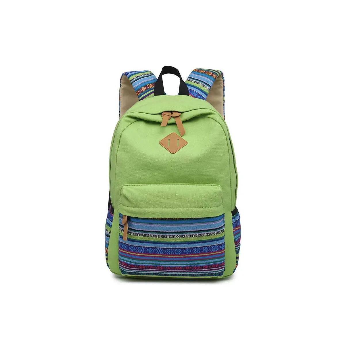 Casual Style Lightweight Canvas Backpack School Bag Travel Daypack