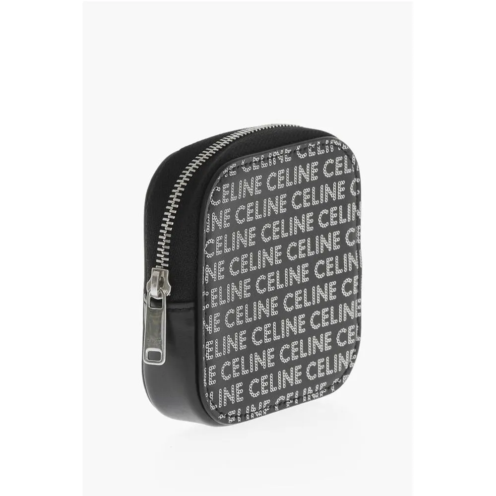 Celine All-Over Logo Leather Money Holder