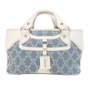 Celine blue Canvas Leather Handbag (Pre-Owned)