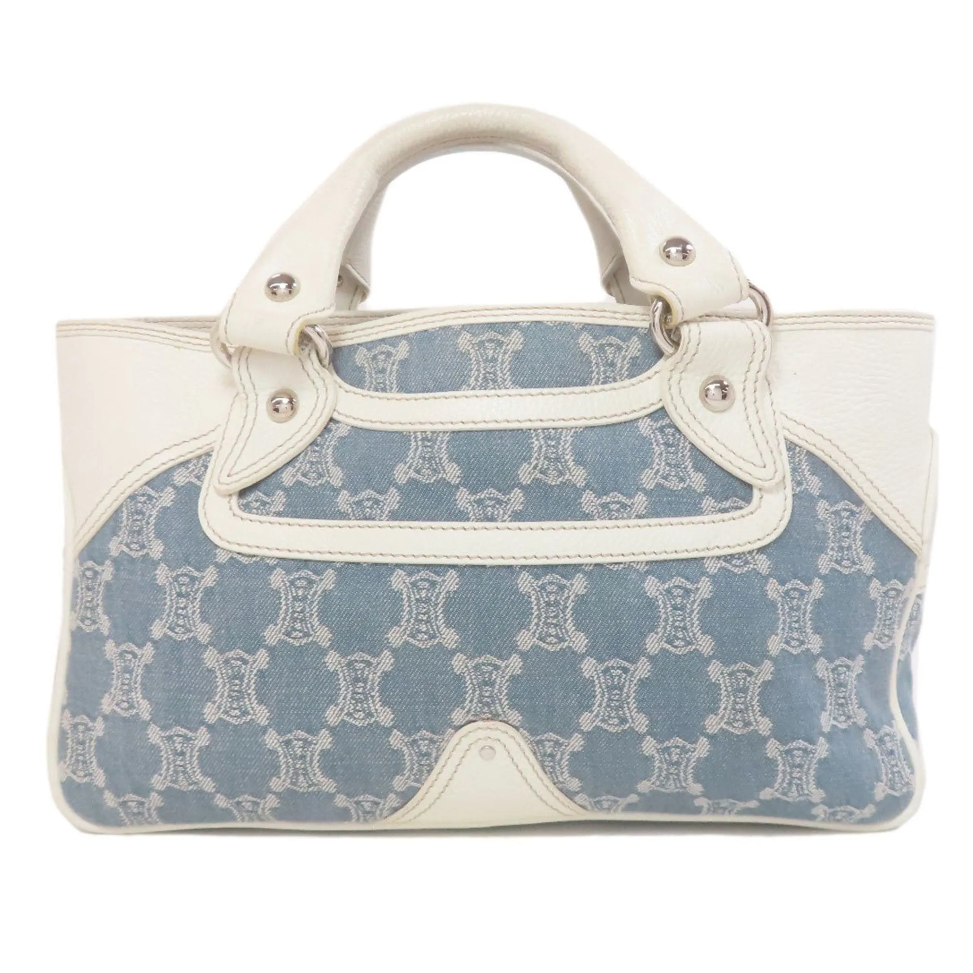 Celine blue Canvas Leather Handbag (Pre-Owned)