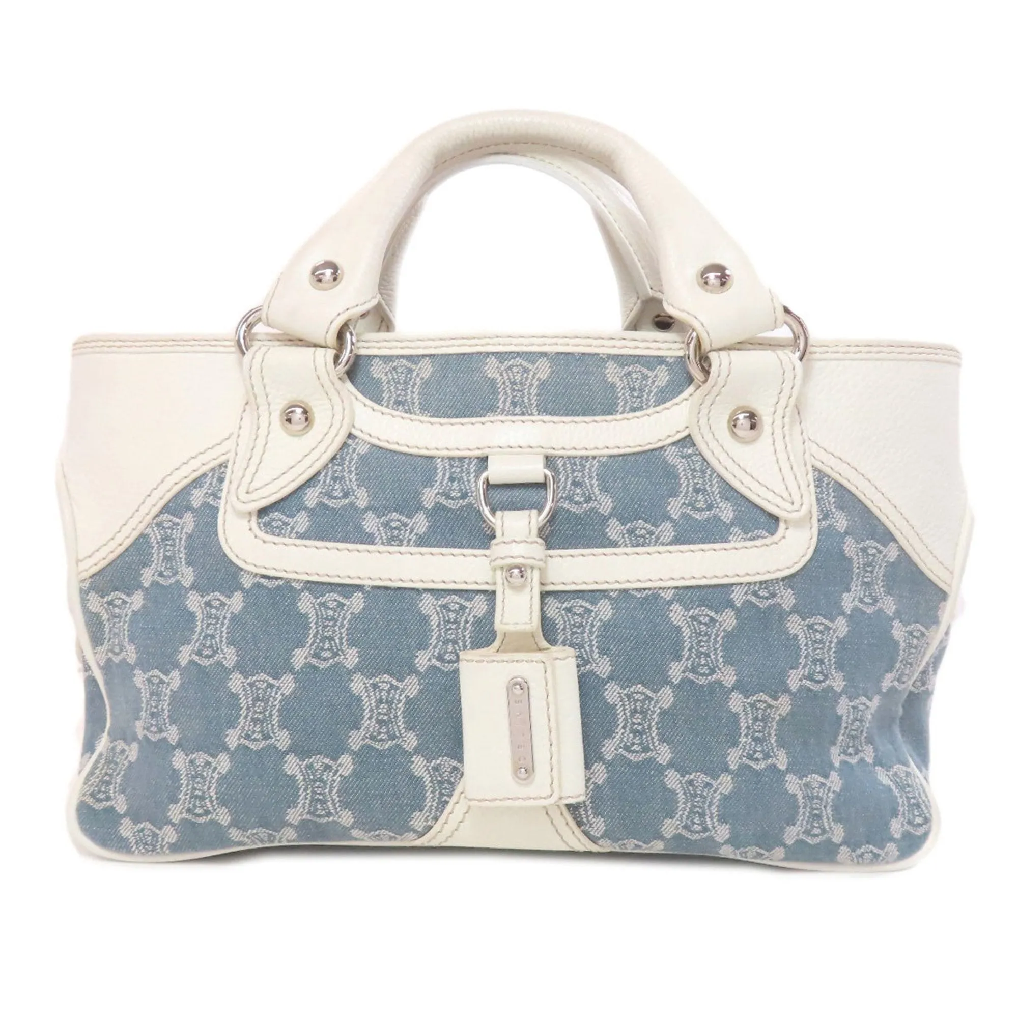 Celine blue Canvas Leather Handbag (Pre-Owned)