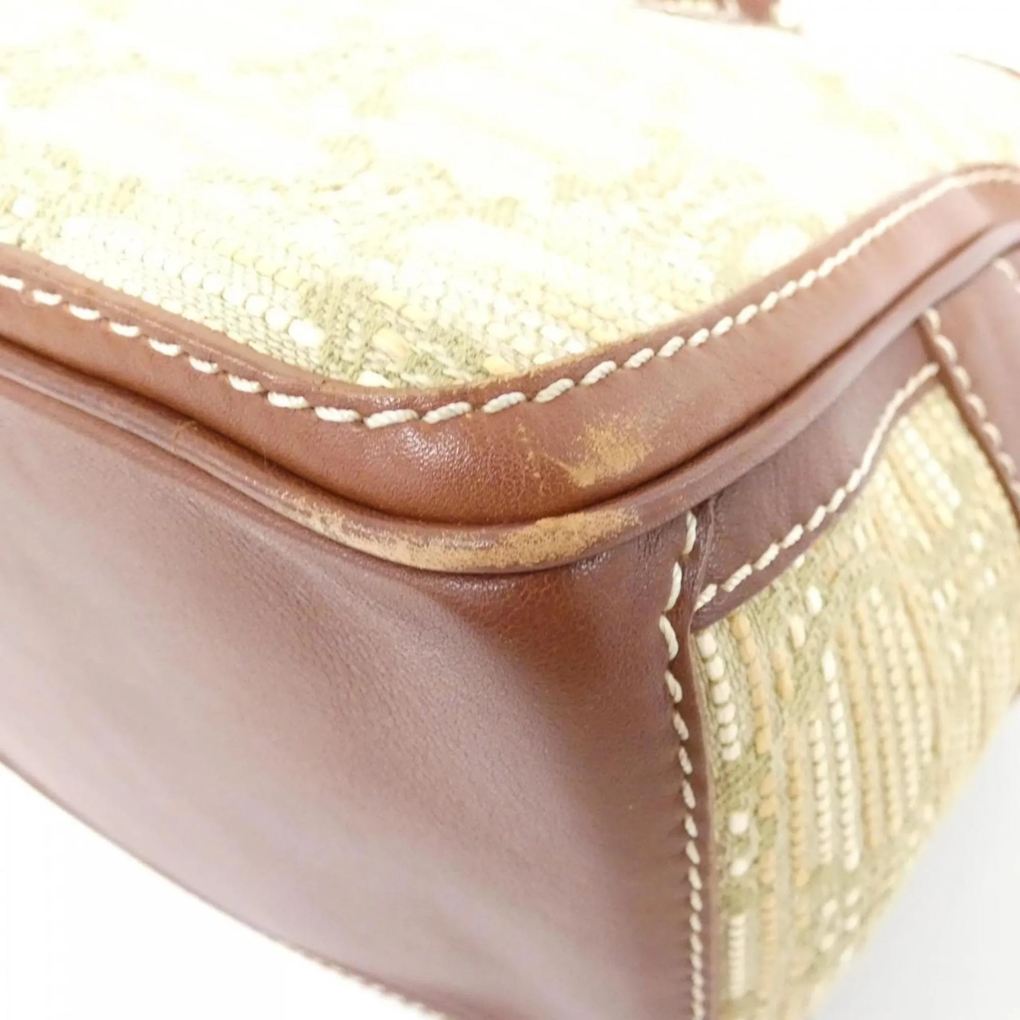 Celine Boogie  Canvas Leather Handbag (Pre-Owned)
