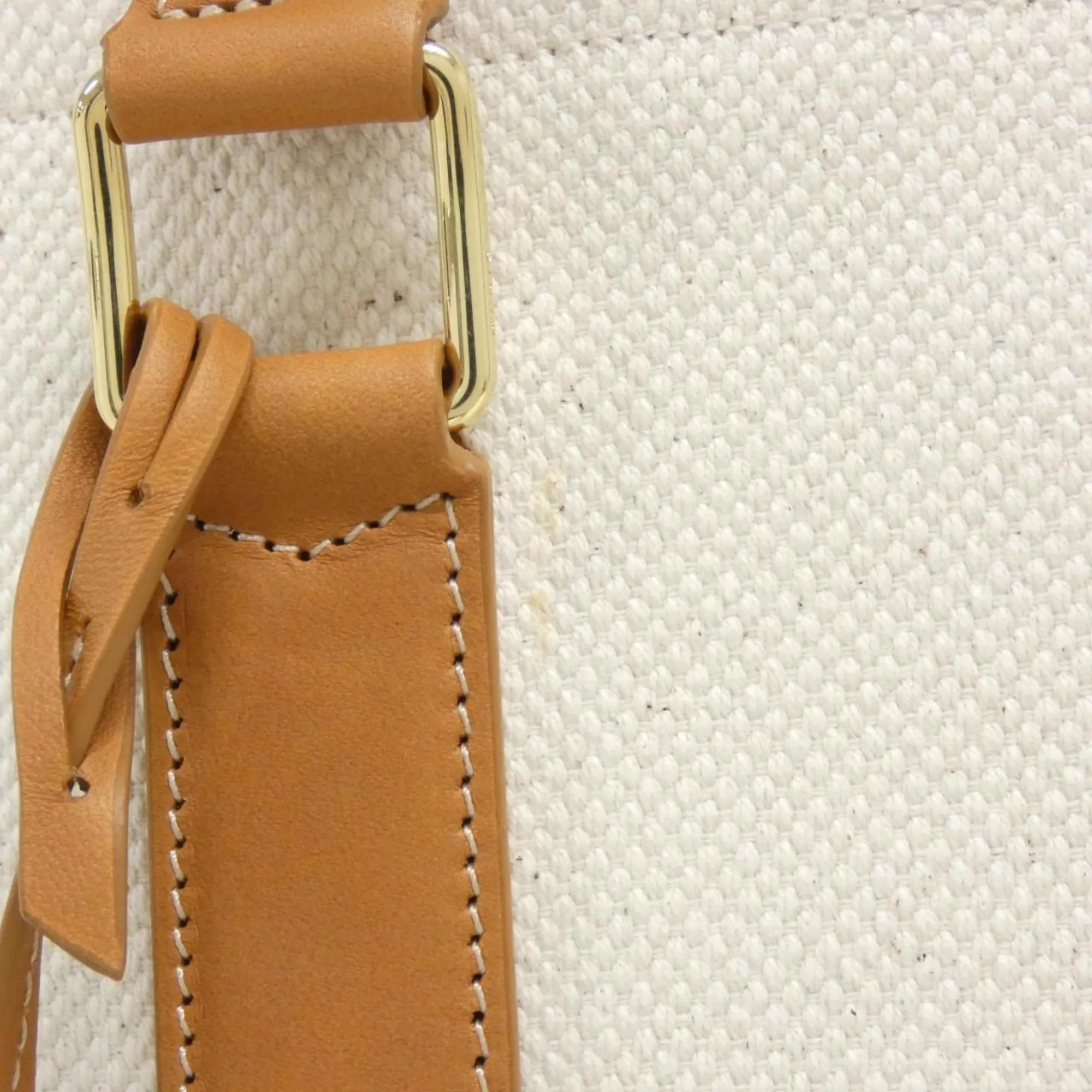 Celine Cabas Canvas Leather Handbag (Pre-Owned)