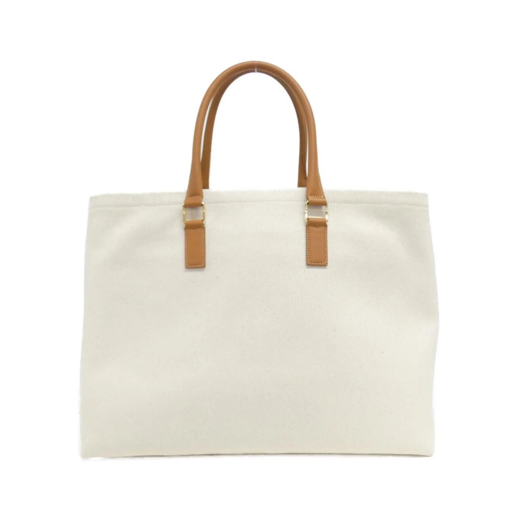 Celine Cabas Canvas Leather Handbag (Pre-Owned)