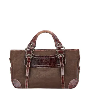 Celine Canvas Leather Handbag (Pre-Owned)
