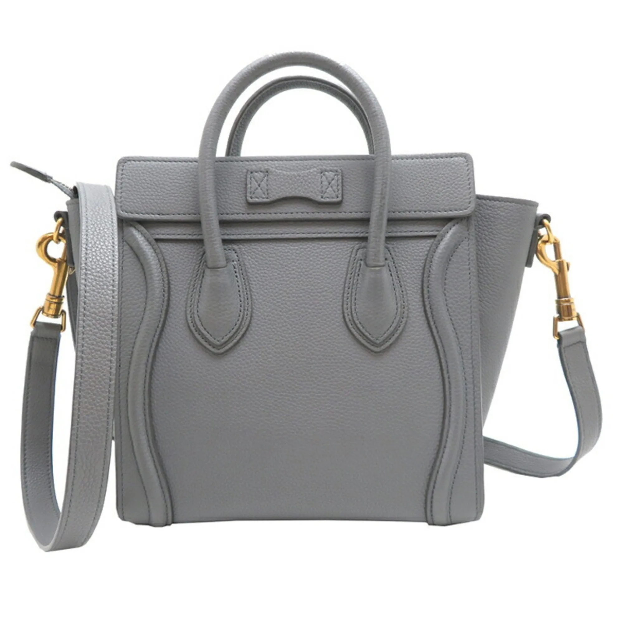 Celine Coal Leather Handbag (Pre-Owned)