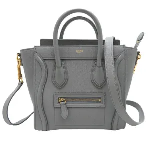 Celine Coal Leather Handbag (Pre-Owned)