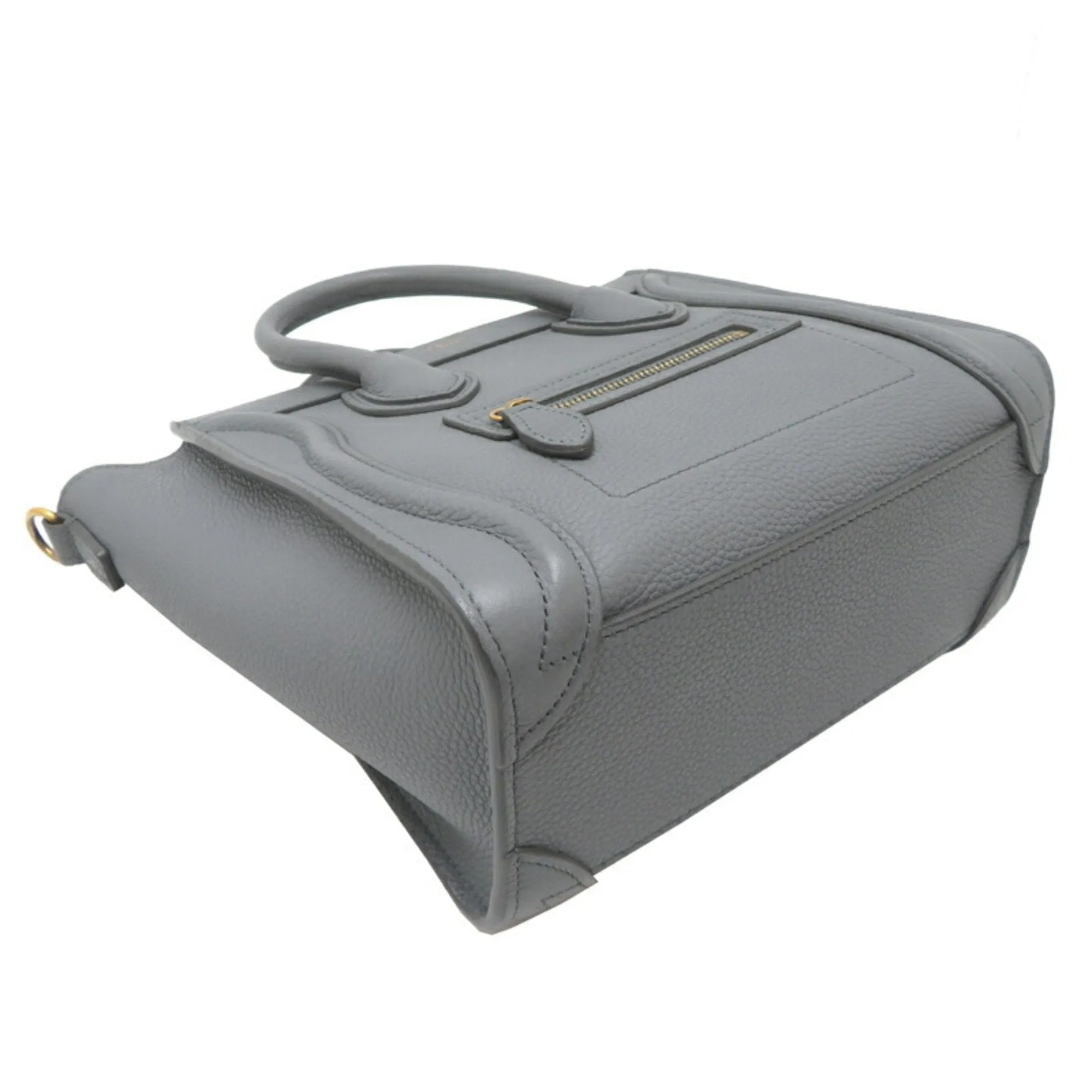 Celine Coal Leather Handbag (Pre-Owned)