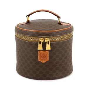 Celine Leather Pvc Handbag Vanity Bag (Pre-Owned)