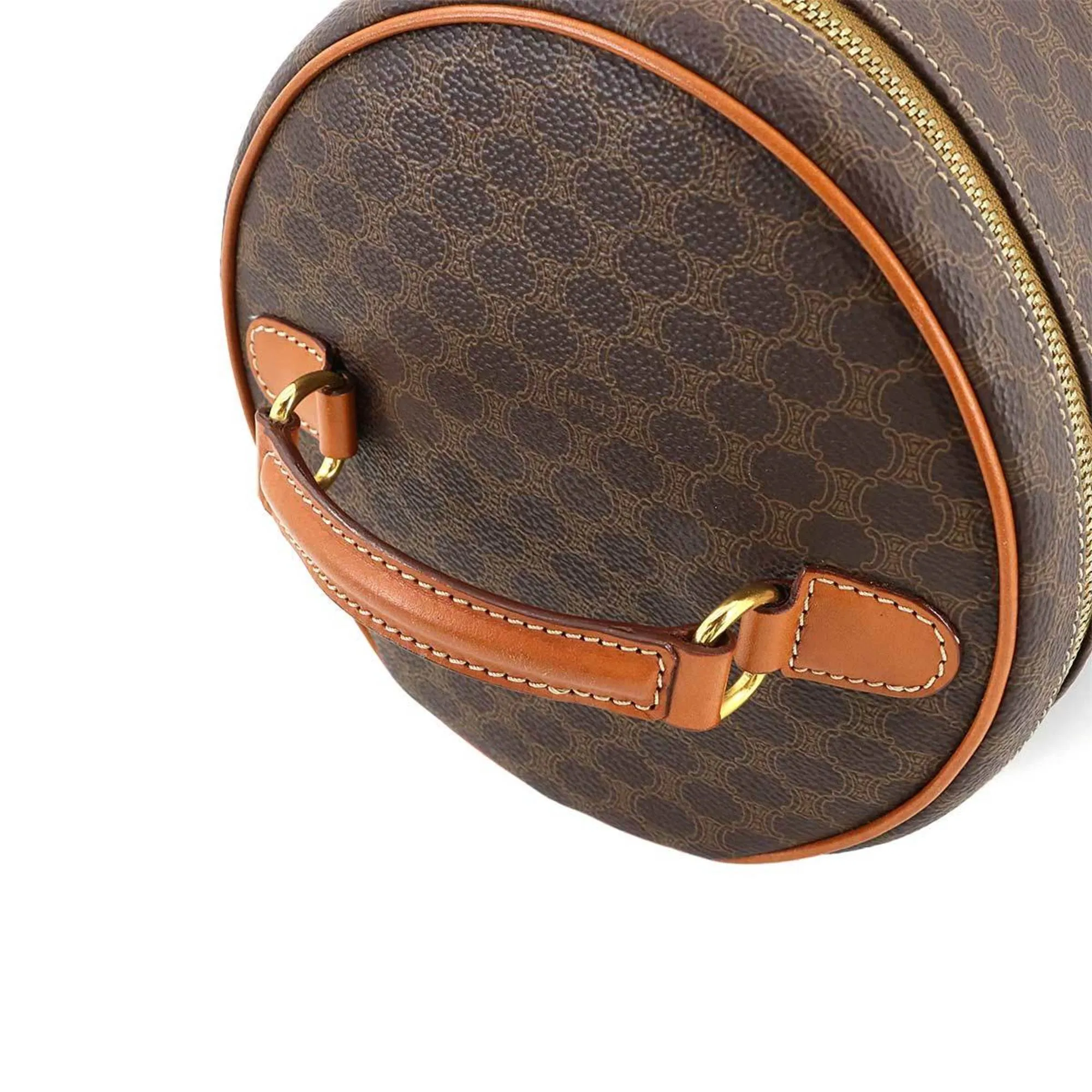 Celine Leather Pvc Handbag Vanity Bag (Pre-Owned)