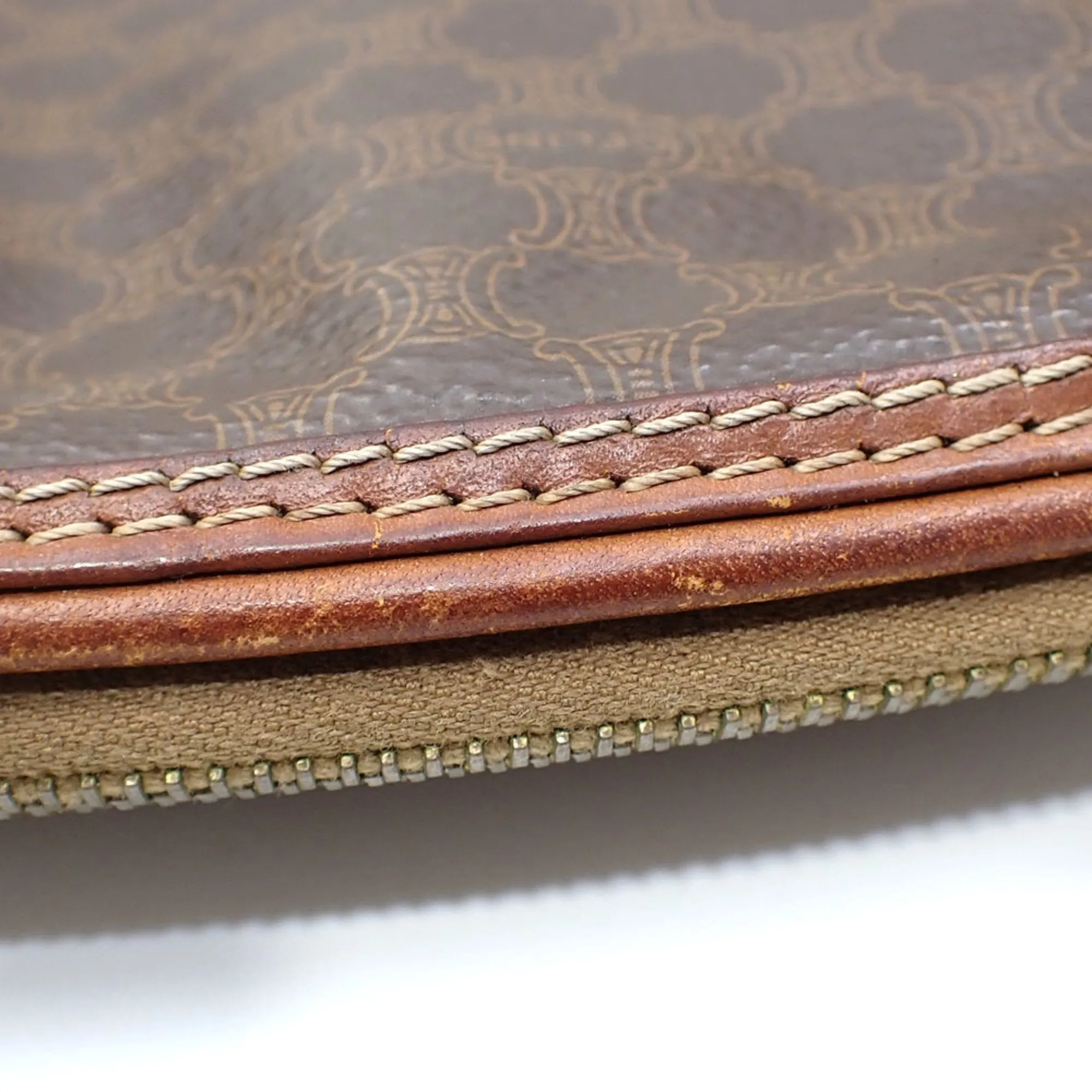 Celine Leather Pvc Pouch (Pre-Owned)