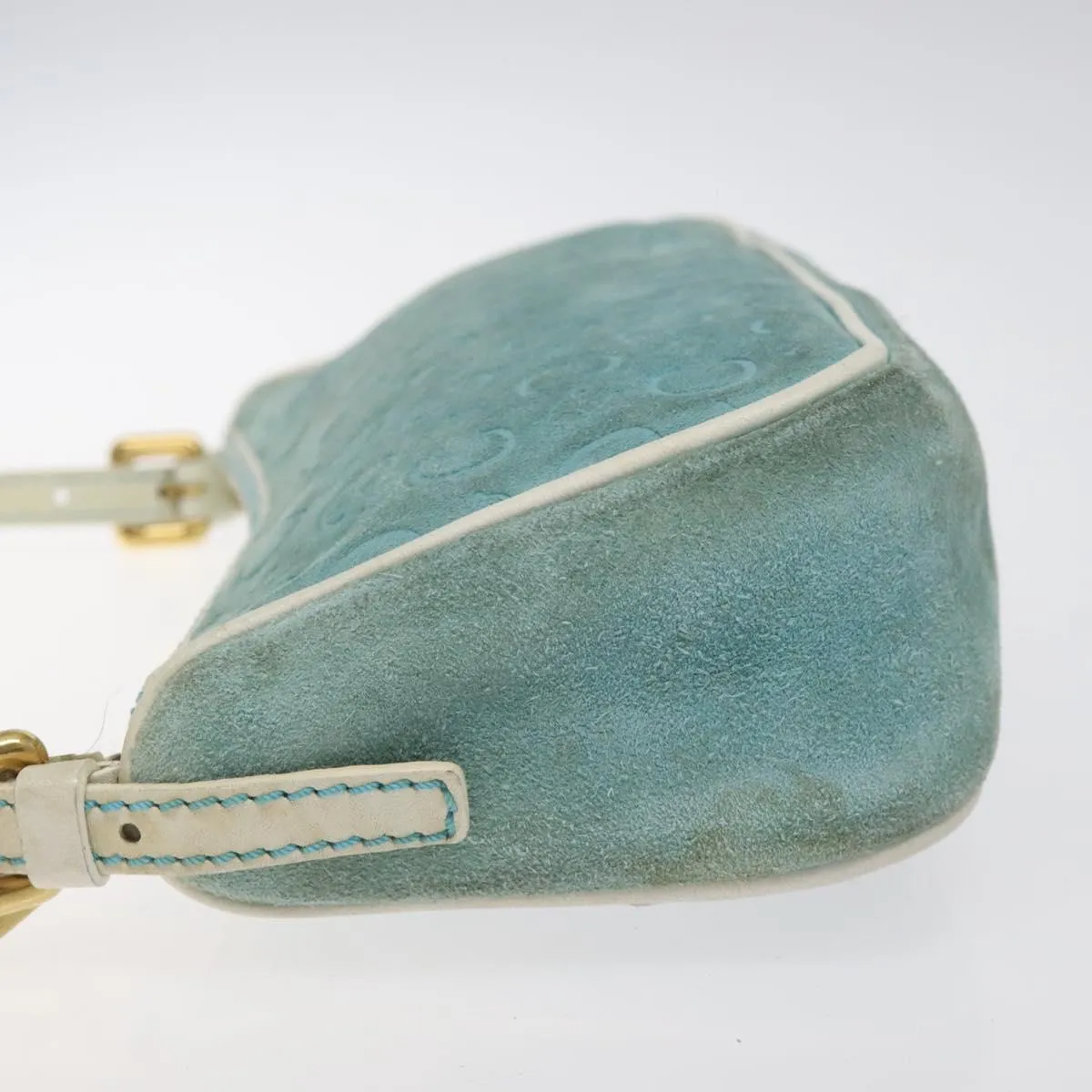 Celine Macadam Clutch Bag Suede Clutch Bag (Pre-Owned)