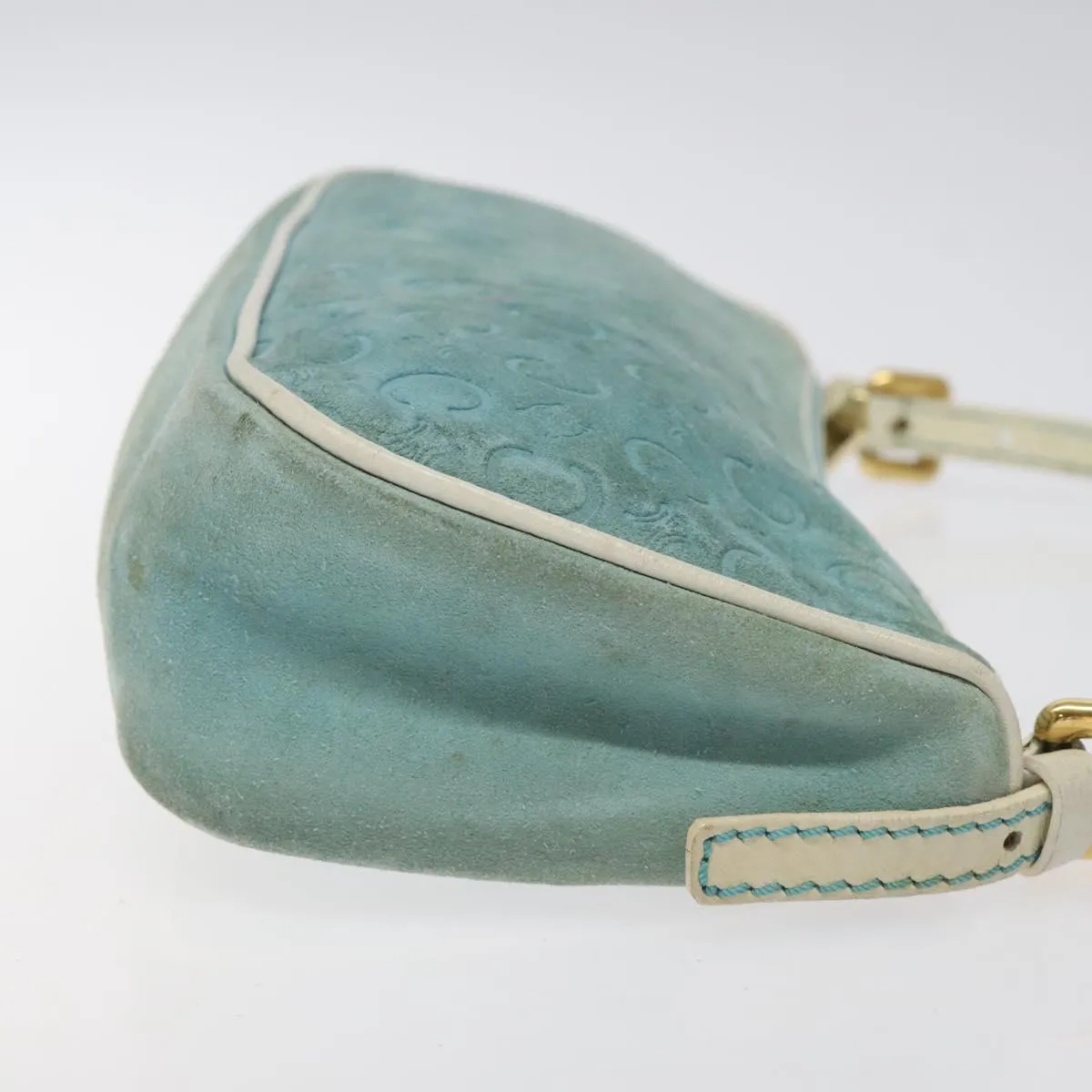 Celine Macadam Clutch Bag Suede Clutch Bag (Pre-Owned)