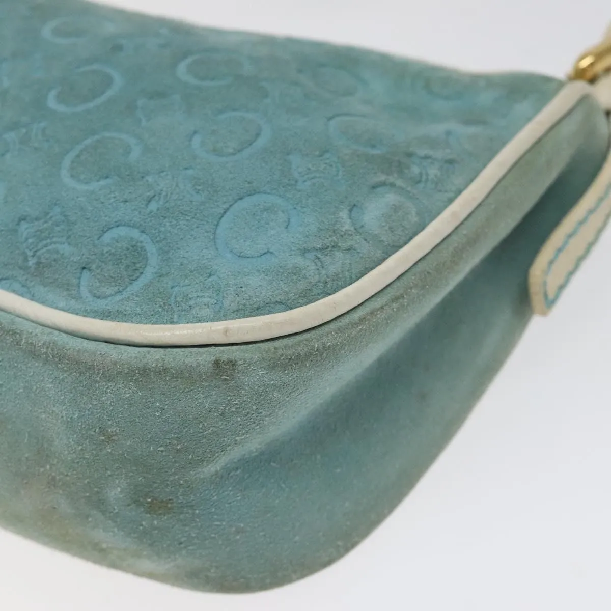 Celine Macadam Clutch Bag Suede Clutch Bag (Pre-Owned)